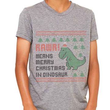 Picture of RAWR! Means Merry Xmas in Dinosaur - Youth